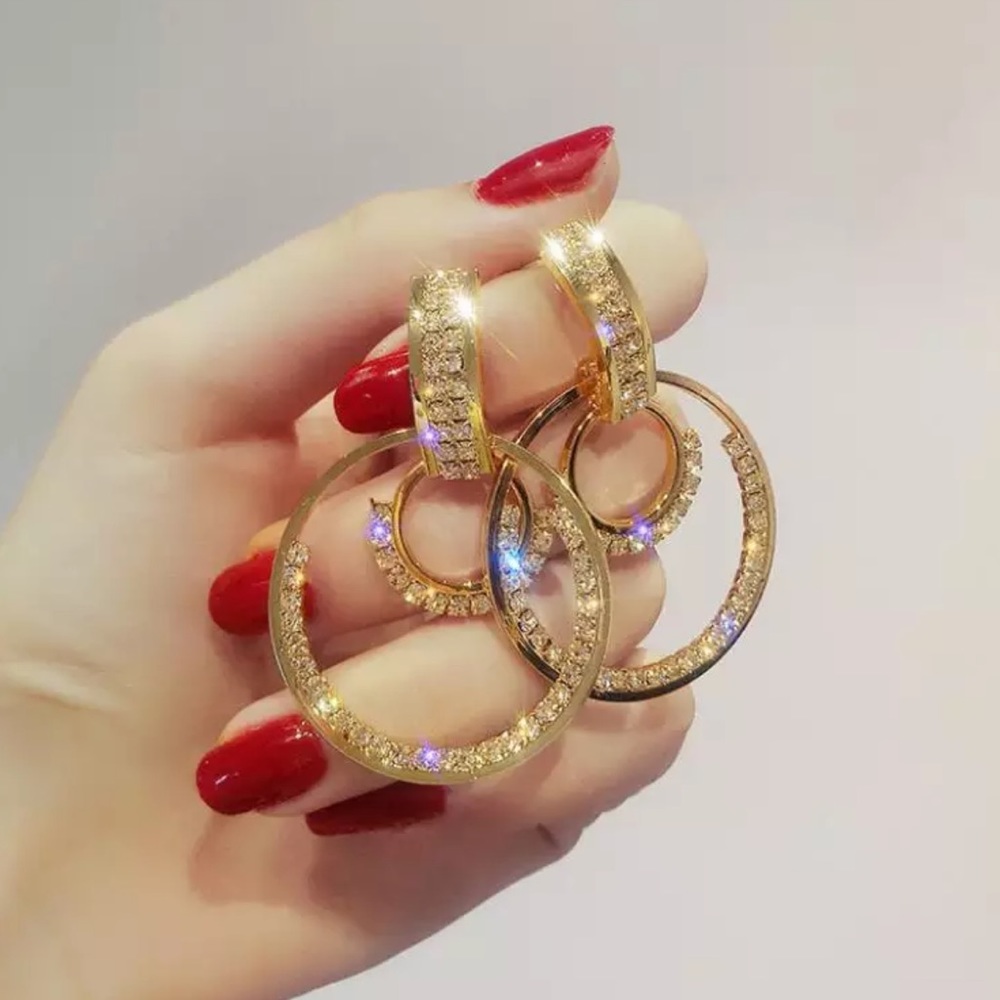 Rhinestone Earrings! - Picture 2 of 5